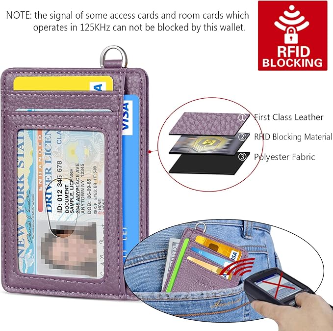 FurArt Slim Minimalist Wallet, Front Pocket Wallets, RFID Blocking, Credit Card - Image 5