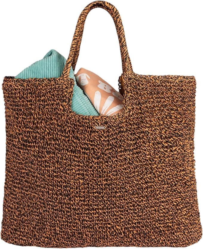 Roxy Women's Beach Tote Bag | Travel | Vacation | Straw | Lightweight | - Image 4