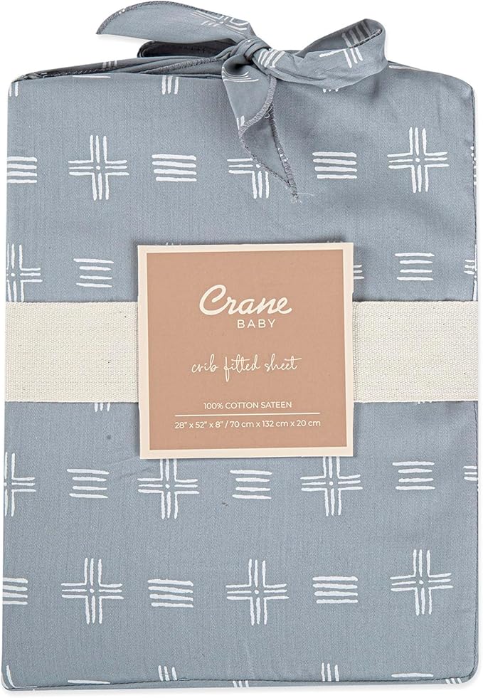Crane Baby Soft Cotton Crib Mattress Sheet, Fitted Sheet - Image 5