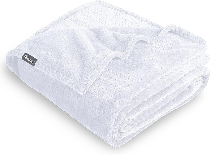 Bare Home Textured Fleece Blanket by BareHome