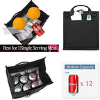 SUNNY BIRD Insulated Lunch Bag Rolltop Lunch Box Tote Bag - Image 3