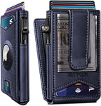 Airtag Wallet for Men, with Money Clip Gift Boxed, Slim Front Pocket Wallet by Miyozi