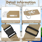 Weewooday 8 Pcs Luggage Straps Suitcase Tags Set - Image 3