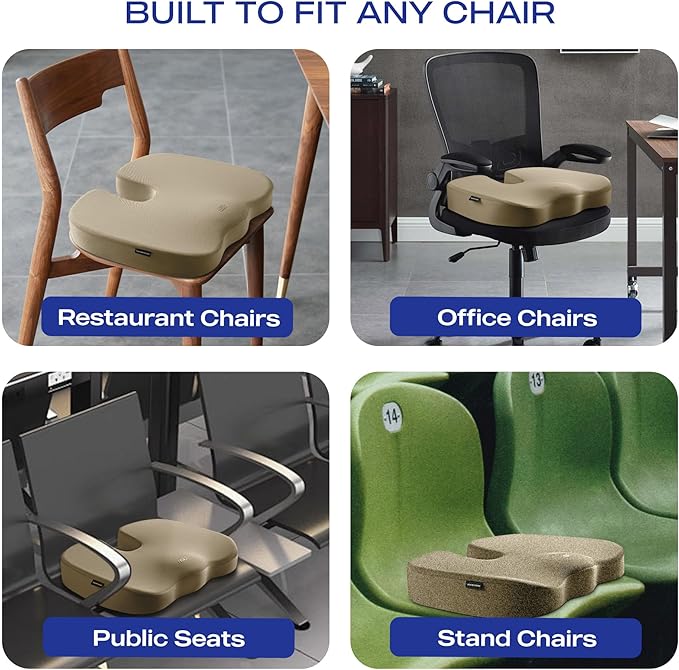 Skechers Memory Foam Seat Cushion, Office Chair Cushion - Image 7