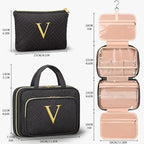 Personalized Gifts for Women, Initial Toiletry Bag Hanging Travel Organizer & - Image 2