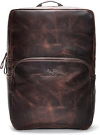 Handmade Leather Backpack for Men and Women, 15.6 Inch Laptop Bag, Genuine by Luxeoria
