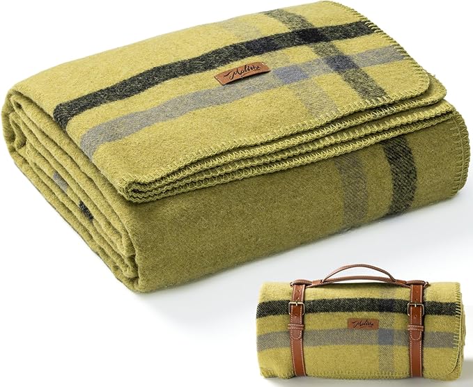 100% Wool Blanket, Military Wool Blanket, Sporting Events, Survival Kits by EmbraceCozyWarmthandUltimateComfort