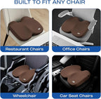 Skechers Memory Foam Seat Cushion, Ribbed Fabric Office Chair Cushion - Image 7