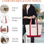 CB STATION Medium Classic Canvas Tote Bag - Image 3
