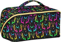 Makeup Organizer Bag, Bright Deer Skulls Travel Makeup Bags Makeup Vanity Case Large Capacity Rhombus Cosmetic Toiletry Bag for Girl Women Ladies