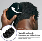 Rubber Curling Hair Brush - Twist King Sponge for Afro Hair, Washable Curl Sponge Styling Tool (Large Tooth)