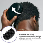 Rubber Curling Hair Brush : Twist King Sponge for Afro Hair, Ideal Durable Washable Sponges Curls Tool (Large Tooth)