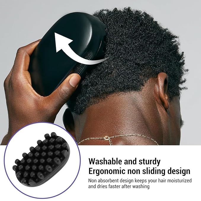 Rubber Curling Hair Brush : Twist King Sponge for Afro Hair, Ideal Durable Washable Sponges Curls Tool (Large Tooth)