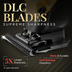 Fagaci Professional Zero Gapped Trimmer for Men, 5X Longer Sharpness Cordless Beard Trimmer for Men, T Liners Professional Trimmers for Barbers with Brushless Motor, Zero Gap Trimmers Barber T Blade