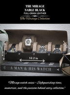 Watch Roll Travel Case 4 slots – Leather Watch Case Storage - Image 4