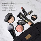 LAURA GELLER NEW YORK Quilted Folding Travel Makeup Bag - Image 4