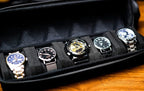 5 slots Hard men's watch travel case, Portable zipper storage organizer box - Image 4