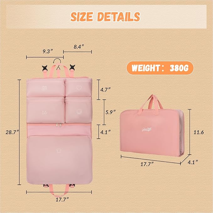Hanging Packing Cubes, Garment Bags - Image 3