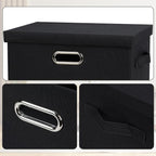 Medium 15" 21 Quart Collapsible Stackable Storage Bins - Image 6