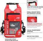 250 PCS Waterproof First Aid Kit, Roll Top Reflective Boat Dry Bag Bug Out Bags - Image 2