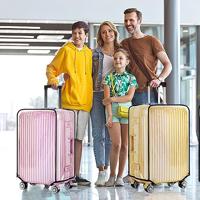Clear PVC Luggage Cover 3 Piece Set, 0.2mm Thick Lightweight Waterproof - Image 8