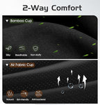 Bluetooth Sleep Mask with 2 Removable 3D Contoured Cup, Bamboo Cotton Bluetooth - Image 3