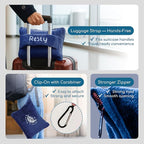 Resty 65"x40" Traveling Airplane Blanket, Velvety Soft Blanket That Becomes a - Image 4
