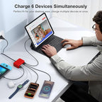 USB C Fast Charger 100W GaN 6 Port Type USB C Charging Station Hub Block Wall - Image 5