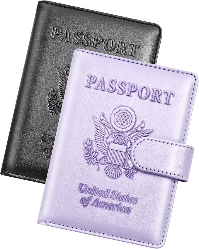 Herain Passport Holder for Travel Cruise Essentials, RFID Passports Book Card by WelcometoHerain