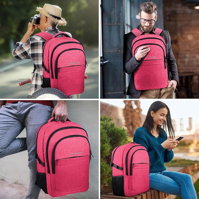 Lapsouno Extra Large Backpack, 17.3 Inch Travel Laptop Backpack, Water - Image 7