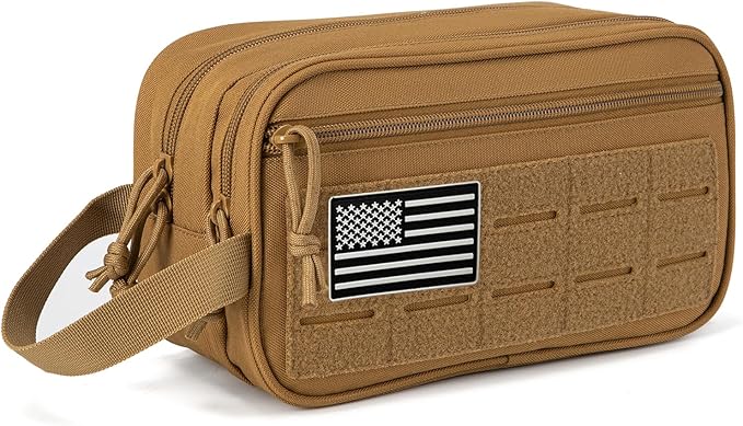 QT&QY Tactical Toiletry Bag For Men Hygiene Bag EDC Military Tool Molle Pouches by QT%26QY