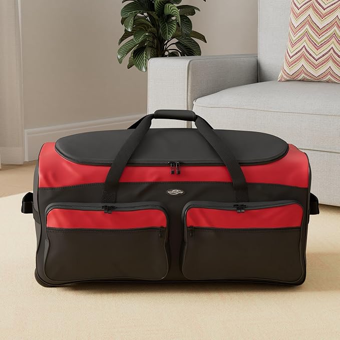 Travelers Club 36" Asgard 3-Wheel Rolling Duffel Bag - Image 2