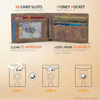RUNBOX AirTag-Wallet-Mens-Slim-RFID Blocking Wallets Leather - Image 2