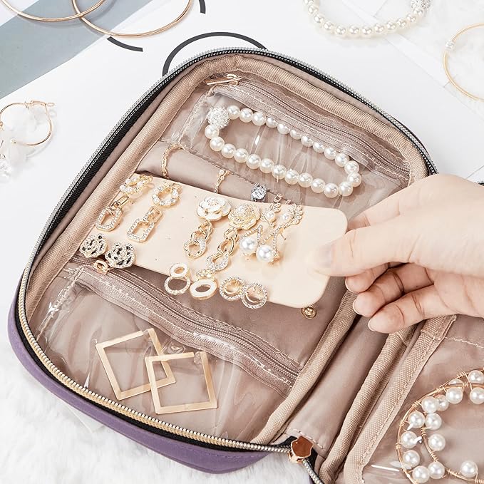 NISHEL Travel Jewelry Case, Holiday Organizer - Image 6