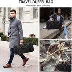 Felipe Varela Duffle Bag for Men, Canvas Expandable Duffel Bag for Travel - Image 3