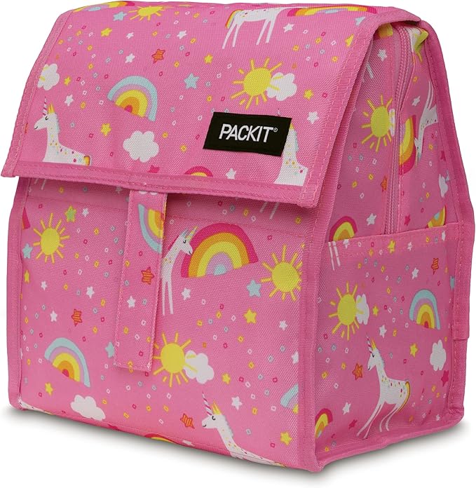 Freezable Lunch Bag, Unicorn Dream Pink - Image 7