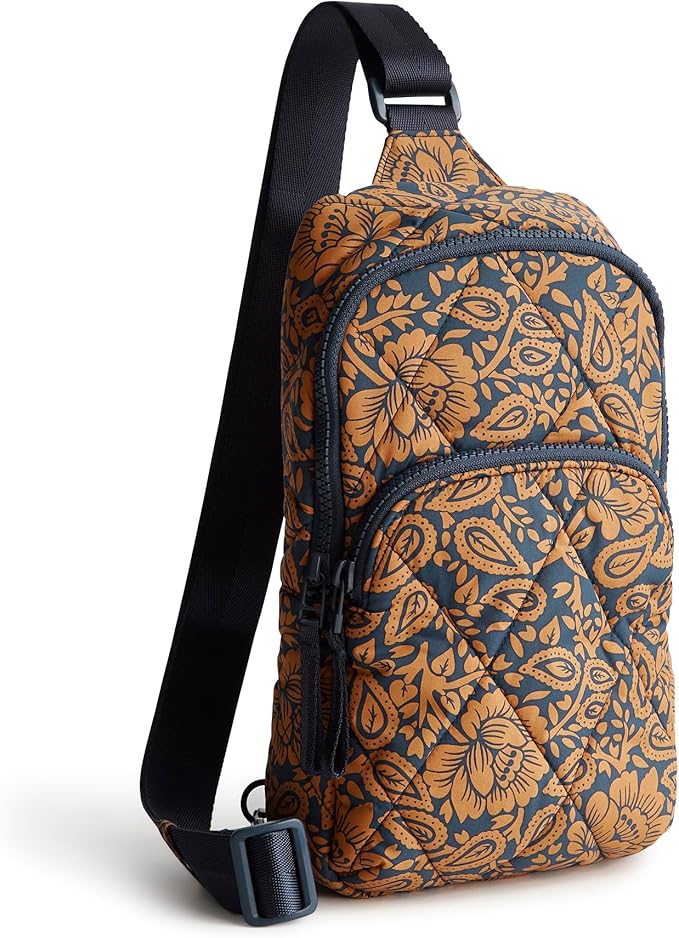 Vera Bradley Women's Lorman Sling Backpack-Featherweight Bag, Lotus Montage - Image 2