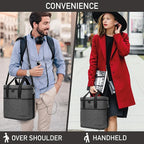 opux 6 Bottle Carrier Tote | Insulated Padded Wine Cooler Bag - Image 6