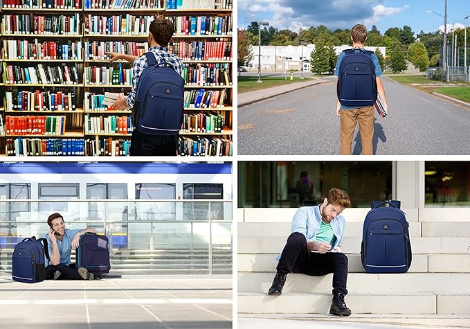 Backpack, Travel Backpack, School Backpack, 17.3 Inch Business Laptop Backpack - Image 7