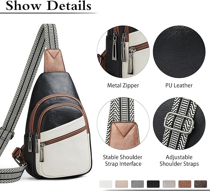 Sling Bag Crossbody Bags for Women Small Cross Body Bag Fanny Packs Chest Sling - Image 5
