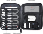 Polare Full Grain Leather Travel Cable Organizer Case Electronics Accessories - Image 3