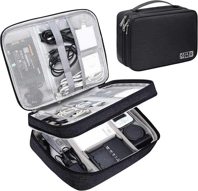CILLA Electronics Organizer Travel, Travel Cord Organizer Case, Compact by CILLA