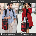 Opux 2 Bottle Wine Tote Carrier, Insulated Cooler Bag - Image 6