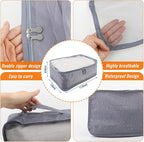 12 Pcs Packing Cubes Luggage Organizers Small Mesh Clothing Underwear Bag - Image 2