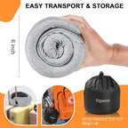 Travel Pillow - Hooded Neck Pillow Airplane Memory Foam Filling - Image 6