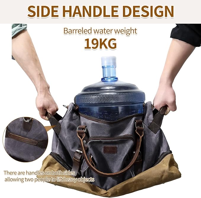 Nerlion Weekender Bag with Shoe Compartment Large Overnight Bag - Image 10