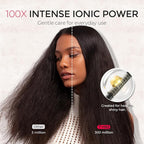 TYMO Diffuser Hair Dryer Blow Dryer - 300 Million Ionic Hairdryer with Diffuser & Comb Attachment for Curly Hair, Professional Blowdryer for Women, Cool Air Button, Small Travel Lightweight, Gold