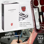 3 Swords Germany – Brand Quality 8 Piece Manicure Pedicure Grooming kit Set - Image 6