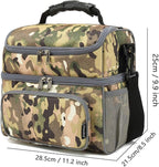 FlowFly Double Layer Cooler Insulated Lunch Bag Adult Lunch Box Large Tote Bag - Image 4