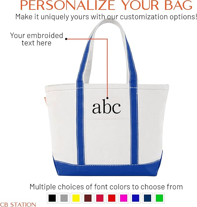 CB STATION Medium Classic Canvas Tote Bag - Image 5